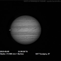 Passage de Io devant Jupiter le 5/3/2015 (3)