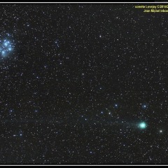 Comète C/2014 Q2  Lovejoy et M45 (Pléiades)