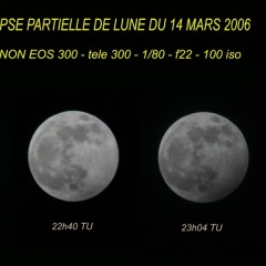 Eclipse partielle de lune 14 mars 2006