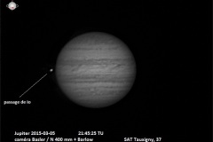 Passage de Io devant Jupiter le 5/3/2015 (1)